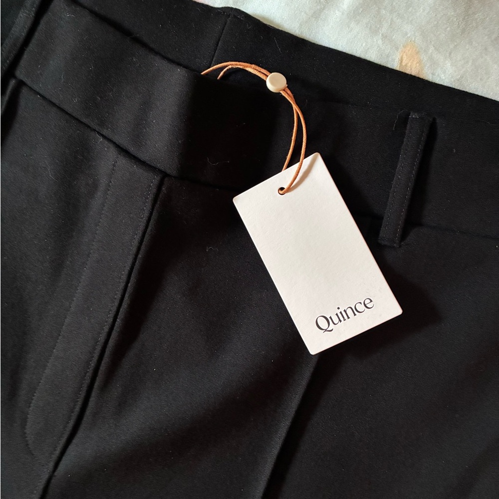 Quince Black Wide Leg Women's Pants - Picture 3 of 3